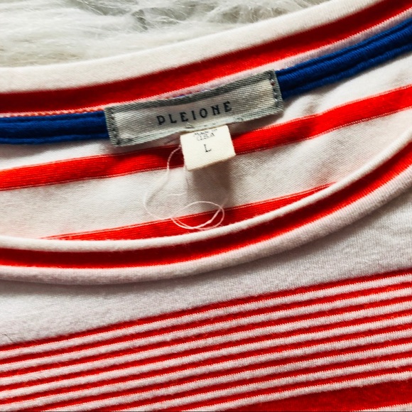 Orange & White high low dress shirt - Picture 6 of 6